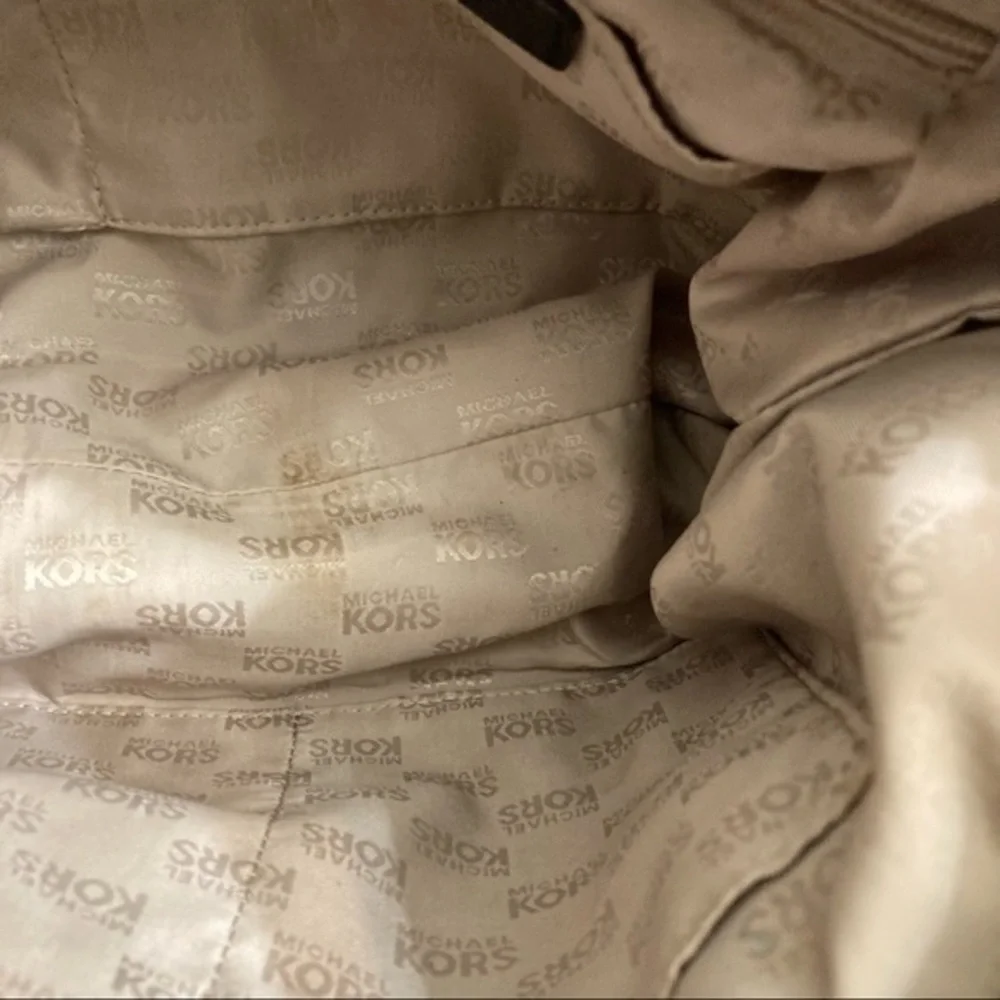 Michael Kors two way leather satchel bag